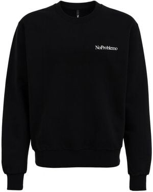 No Problemo Sweatshirt With Logo - Black