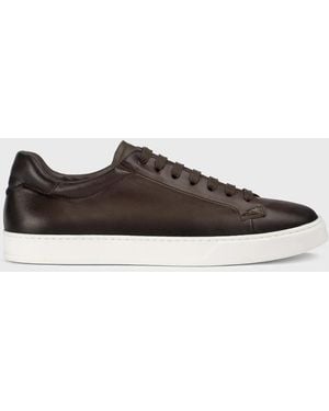 Doucal's Baskets en cuir - Marron
