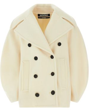 Jacquemus 'Le Caban Ovalo' Mantel - Natur