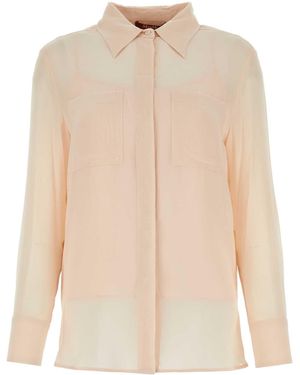 MM STUDIO Light Silk Orietta Shirt - Natural