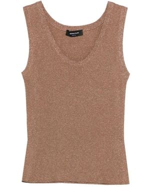 Fabiana Filippi Schimmerndes Oberteil - Braun