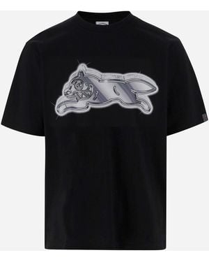 ICECREAM Baumwoll-T-Shirt mit Logo - Schwarz