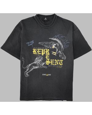 Represent T Shirt Con Stampa - Grey