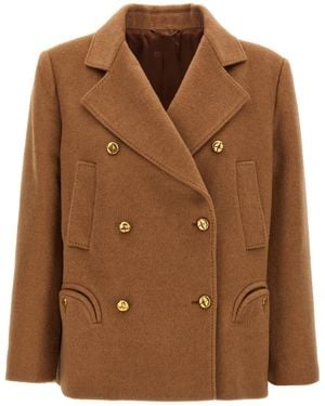 Blazé Milano Blazé Milano 'Mylius Sealady' Mantel - Braun