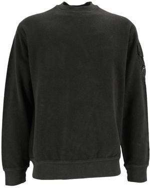 C.P. Company Sweatshirts mit Rundhalsausschnitt - Schwarz