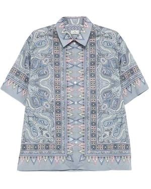 Etro Paisley-Hemd - Blau