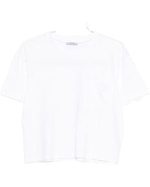 Base London Camiseta básica de mezcla de algodón - Blanco