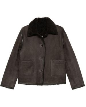 Closed Geschlossene Shearling-Jacke - Schwarz