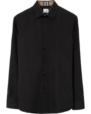 Burberry Momogram Pattern Shirt - Black