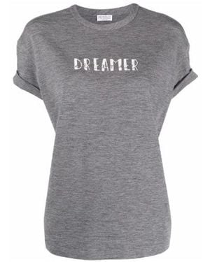 Brunello Cucinelli Dreamer Jersey T - Gray