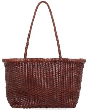 Dragon Diffusion Borsa "B Weave" Small - Brown