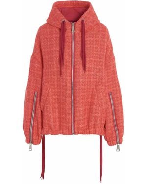 Khrisjoy Veste 'Chris Windbreaker Tweed' - Rouge