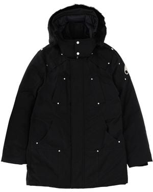 Moose Knuckles Original Shearling Parka With Detachable Fur Trim - Black