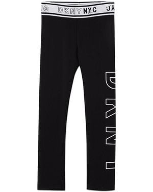DKNY Leggings Con Stampa - Black