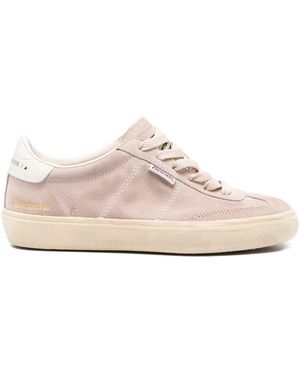 Golden Goose Soul-Star Suede Upper Toe And Togue Leather Heel - Pink