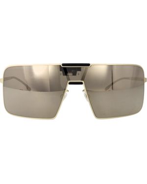 Mykita Mh74-Titan/Pitch Stainless Steel Sunglasses - Gray