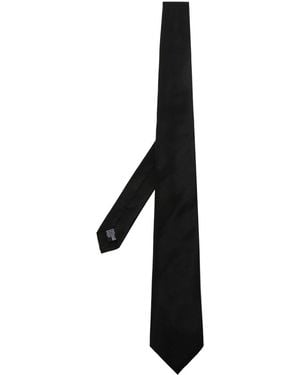 Emporio Armani Exclusive Emporio Armani Exclusieve Zijden Stropdas - Zwart