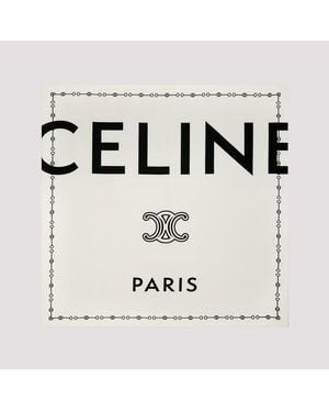 Celine 90x90 Quadratischer Schal - Weiß