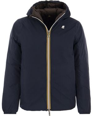 K-Way Jack Reversible Hooded Down Jacket - Blue