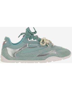 Pinko Yulia Sneakers With Two-Tone Laces - Green