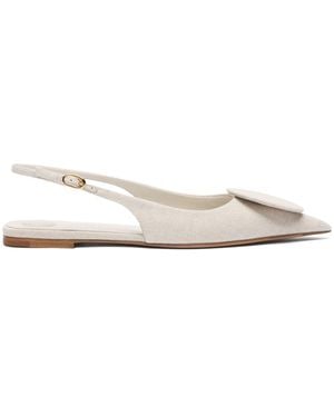 Jacquemus Pointed Toe Slingback Sandals - White