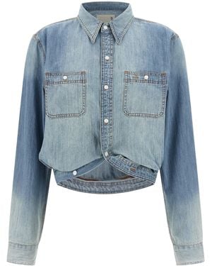 R13 Shirt "Avvolgente" - Blu