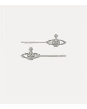 Vivienne Westwood Bobby Hair Clips Con Dettaglio Di Sfera - Neutro