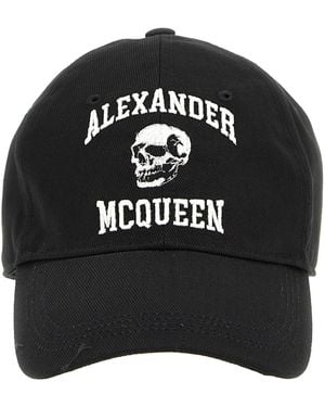 McQueen Kappe Mit Logostickerei - Schwarz