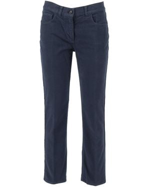 Aspesi Frauen's Oder Mädchenhosen und -bundhosen aus Baumwolle - Blau