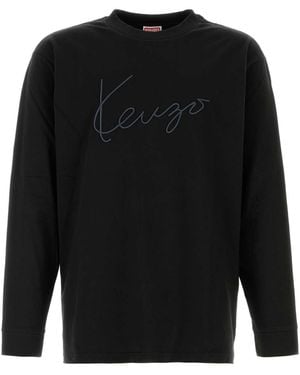 KENZO Cotton T Shirt - Black