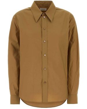 Lemaire Regular Solid Shirt - Brown