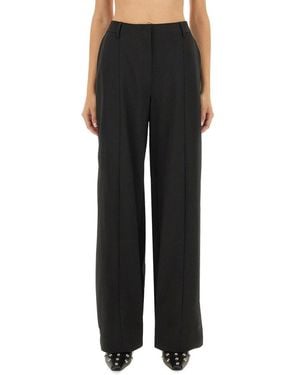 Jean Paul Gaultier Straight-Leg Trousers With Stirrup Design - Black