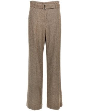 Brunello Cucinelli Chevron -broek - Naturel