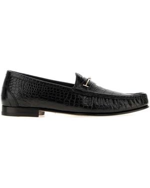 Tom Ford Leather Loafers - Black
