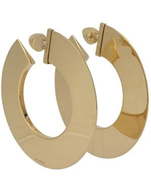 Alaïa "Blade" Hoop Earrings - Metallic