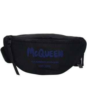 Alexander McQueen Backpacks And Fanny Packs Fabric/ Marine - Black