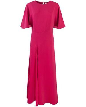 P.A.R.O.S.H. Abito In Cady Fucsia - Roze