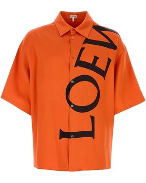 Loewe Silk Shirt - Orange