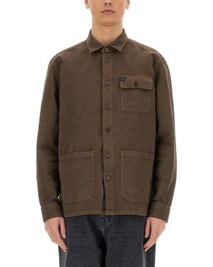 Fay Shirt Jacket - Brown