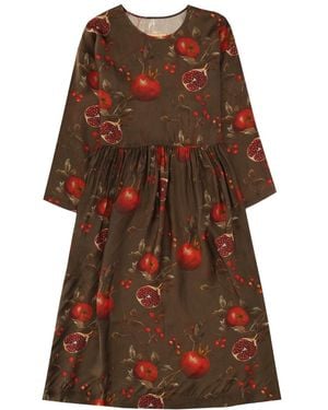 Uma Wang Midi Dress "Alexa" - Brown