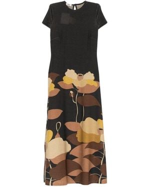 Siyu Ninfa Langes Kleid - Grau