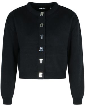 ROTATE BIRGER CHRISTENSEN Roteer Zwart Katoenen Blend Vest
