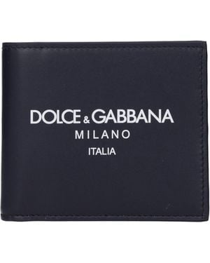 Dolce & Gabbana Dolce&Gabbana Wallet Leather - Blue