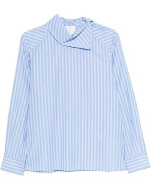 Trame Auree Striped Cotton Shirt - Blue