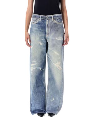 Our Legacy Printed Denim Trousers - Blue