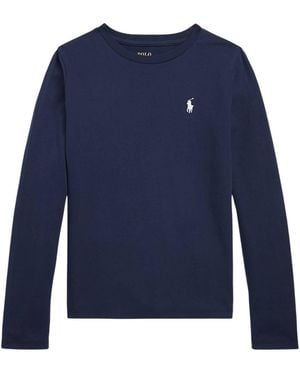 Polo Ralph Lauren Ls Tee Knit Shirts T Shirt - Blue