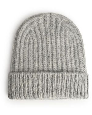 Closed Light Alpaca Blend Beanie - Gray