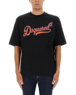 DSquared² T Shirt With Logo - Black
