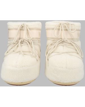 Moon Boot Iconic Winter Boots With Signature High-Top Silhouette - Natural