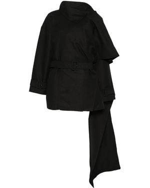 Entire studios Mini Scarfcoat - Black